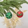 thumbnail image 2 of 24ct 60mm Route de Campagne Rouge Vert et Or Boules de Noël Incassables, 2 of 6