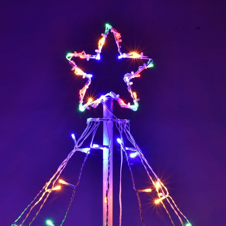Led light show cone christmas tree discount