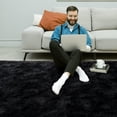 thumbnail image 3 of Fluffy Carpet for Bedroom, 4x6 Rug Soft Indoor Small Shag Area Rug, Machine Washable Rug for Living Room, Non Slip Gray Throw Rugs for Kids Room, Fuzzy Modern Home Decor, 3 of 4