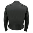 thumbnail image 2 of Milwaukee Leather MLM1560 Men's Black Long Body and Vented Motorcycle Leather Jacket 2X-Large, 2 of 10