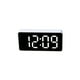 thumbnail image 1 of Billuyoard Reloj despertador Digital LED, medidor de temperatura, de escritorio, brillo ajustable, alarma de 12/24H, termómetro de reloj con espejo Decoración del hogar Concha blanca/blanco Billuyoard HA082729-04, 1 of 6