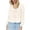 White, variant on EDFBUYKRS Blouses for Women Dressy Long Sleeve Shirts Casual Fall Tops Winter Tunic with Pleats S