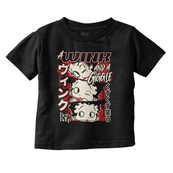 Betty Boop A Wink And A Giggle Youth T Shirt Tee Girls Infant Toddler Brisco Brands 6M