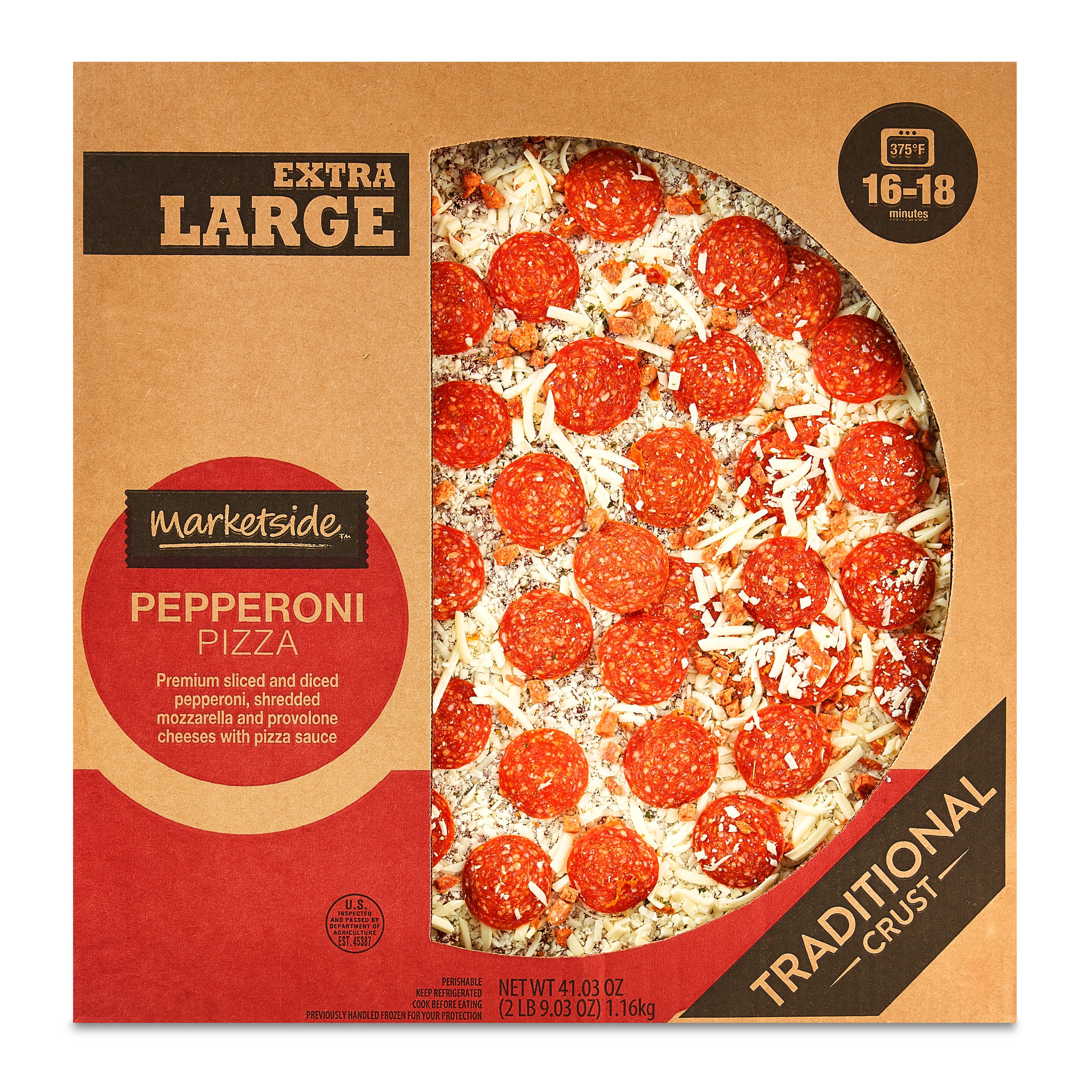 Marketside 16 Inch Pepperoni Traditional Crust Pizza ...
