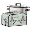 thumbnail image 1 of Dust Cover for Slow Cooker Pot Portable Dust Cover Dust Covers for Kitchen Appliances Waterproof Kitchen Appliance Protector with Mesh Pocket and Top Handle, Butterflies, CZA64, 1 of 1