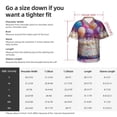 thumbnail image 5 of Susaid Colorful Balloon Cake Celebration Print Hawaiian Shirts for Men Women,Hawaiian Summer Short-Sleeve Casual Relaxed-Fit Button-Down,Large, 5 of 7