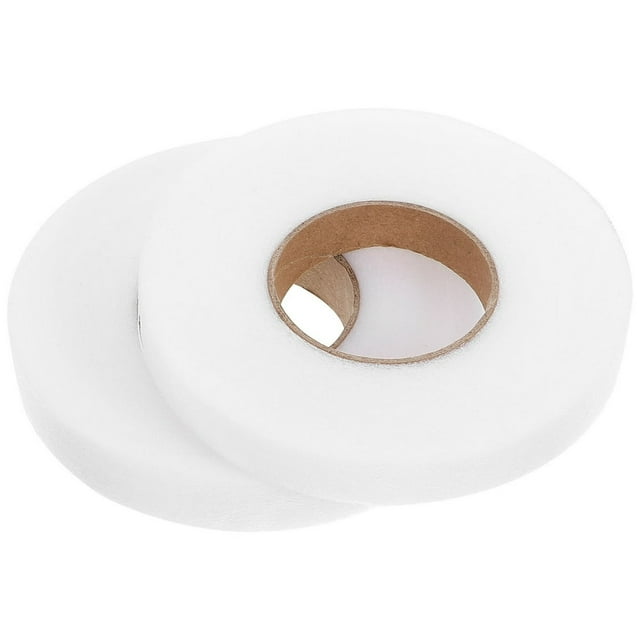 CHOK Double Sided Hemming Tape for Clothes and Curtains - 2 Rolls White Adhesive Tape