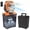 Orange&black 7L, variant on Misting Fans for Outdoor, 7L Large Tank Portable Misting Fan, Battery Powered Outdoor Mister Fan with Remote & LED Light, Timed Shutdown Settings for Patio Beach Fishing Golf Travel Essentials