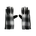 thumbnail image 4 of CTM  Buffalo Plaid Touchscreen Winter Gloves (Women), 4 of 5