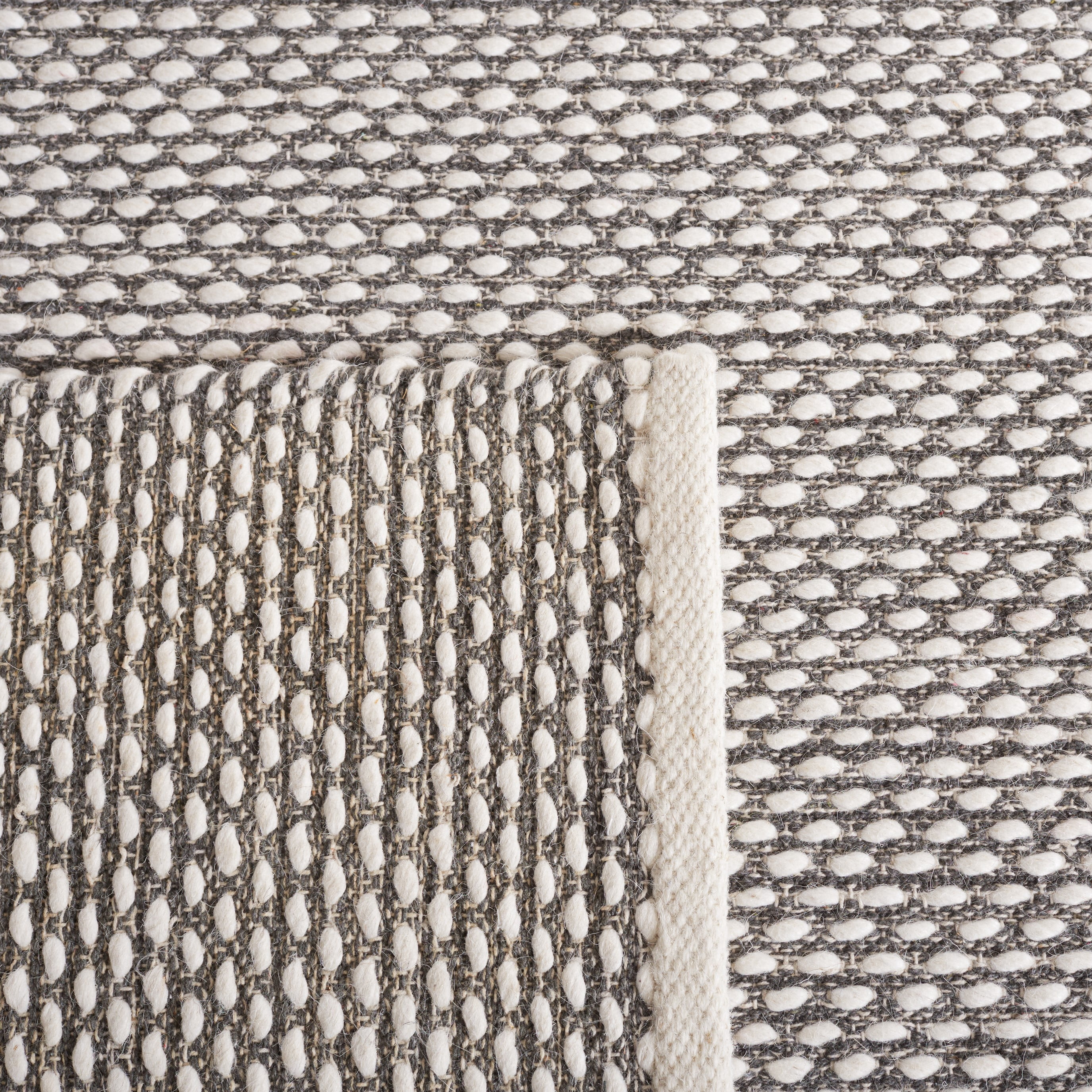 SAFAVIEH Vermont York Solid Area Rug, Grey, 6' x 9'