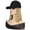 Blonde, variant on Yajisi Women's Short Straight Hair Wig with Attached Black Baseball Cap Heat-Resistant Synthetic Fiber Natural-Looking Adjustable Hat 10 inches / 25.4 cm Black with Blue