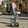 thumbnail image 2 of Travel Luggage Cover Suitcase Protector Fits 18-32 Inch Luggage Wheel Covers Patterned Travel Related Items Flower Luggage Protector Elastic Luggage Anti-scratch Suitcase Cover S, 2 of 5