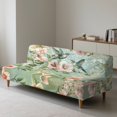 thumbnail image 3 of ZIATUBLES Futon Couch Cover Armless, Stretch Sofa Slipcover Dustproof Furniture Protector Elastic Non-Slip Washable for Sofa Bed, Living Room, Hummingbird Flower Print, 3 of 9