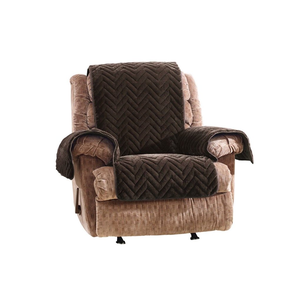 SureFit Quilted Faux Fur Recliner Cover