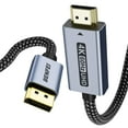 thumbnail image 1 of BENFEI 4K@60Hz DisplayPort to HDMI Cable, 6 feet, Aluminum Shell, Nylon Braided, 1 of 7