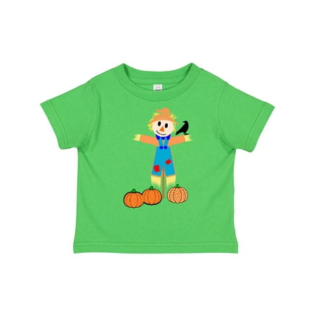 

Inktastic Cute Scarecrow with Pumpkins Gift Toddler Boy or Toddler Girl T-Shirt
