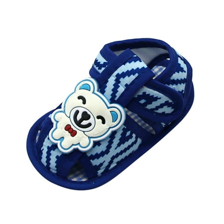 

Betiyuaoe Baby Sneakers Newborn Girls Printing Cartoon Prewalker Soft Sole Sandals Single Shoes