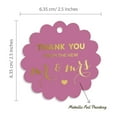 thumbnail image 6 of Inkdotpot Thank You From The New Wedding Bottle Tag Real Gold Foil Favor Hang Tags 50 Pack, 6 of 6