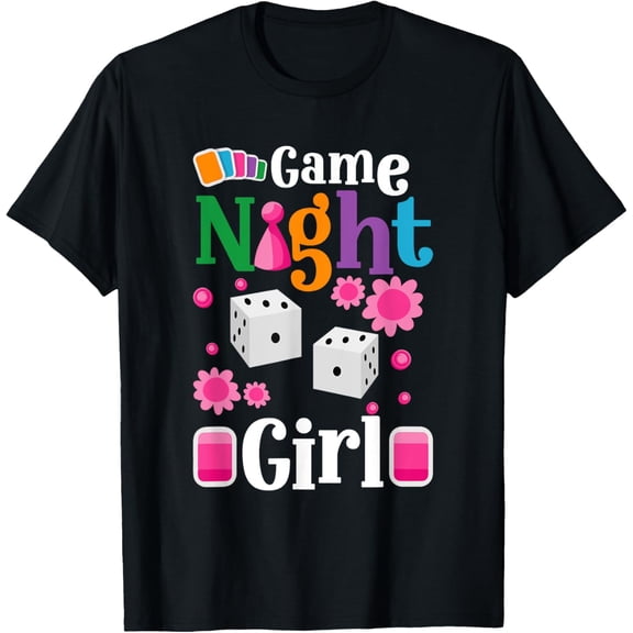 Exquisite and comfortable-Game Night Girl Board Game Night T-Shirt