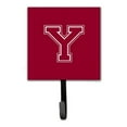 thumbnail image 4 of Letter W Initial Monogram - Maroon and White Leash or Key Holder, 4 of 7