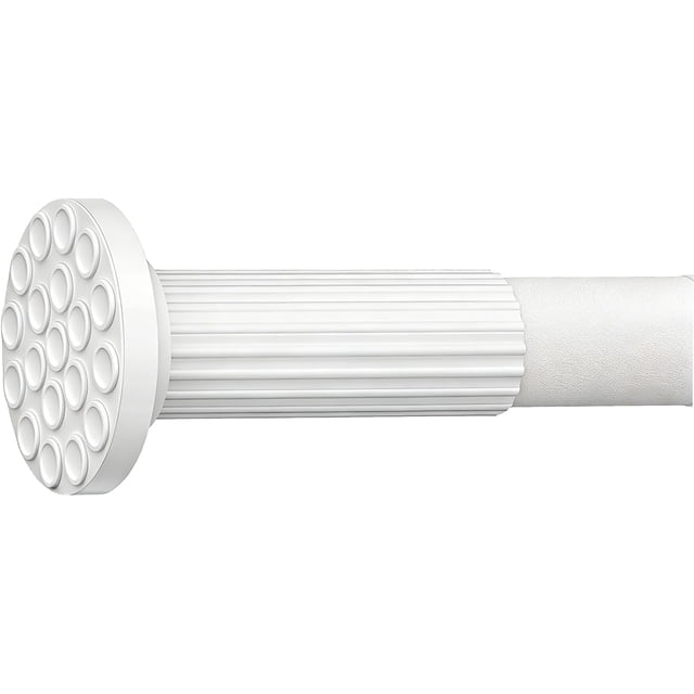 Tringles à Rideaux 51-128 Pouces Blanches, Tringle à Rideaux Réglable - Sans Perçage, Tringle de Douche Extra Longue à Tension à Ressort Robuste pour Salle de Bain, Fenêtre, Garde-Robe, Patio, Diamètre 1,26 Pouces