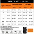 thumbnail image 3 of CC TOY Men Neoprene Sauna Zipper Waist Trainer Vest Tank Top Trimmer Body Shaper with Two Belt, 3 of 6
