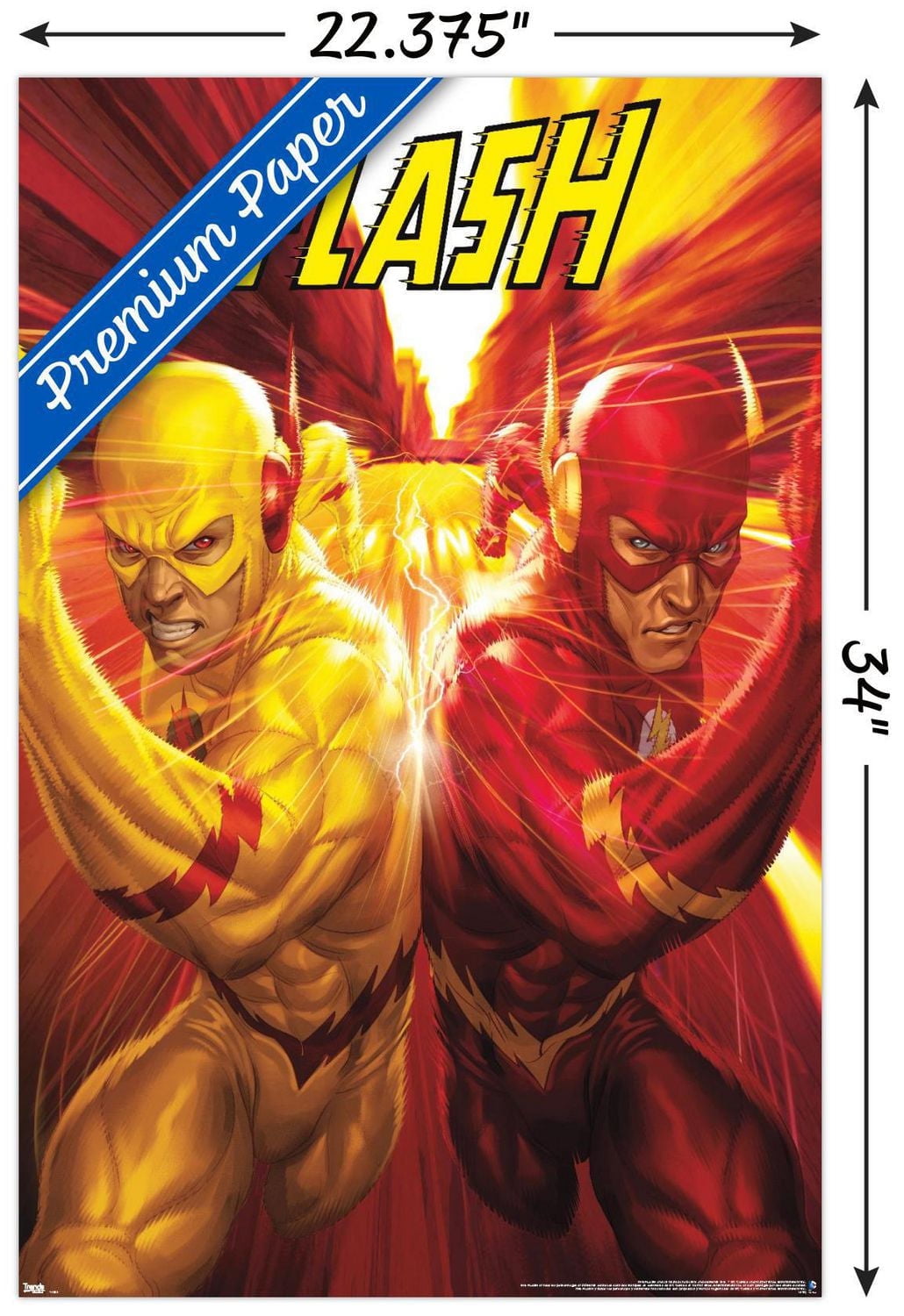 DC Comics - The Flash and The Reverse Flash - Race Wall Poster, 22.375" x 34"