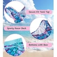 thumbnail image 5 of Girls Swimsuit Two Piece Set Tankini Crop Top Swim Shorts Bathing Suit Sizes 6-7Y, 5 of 6