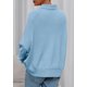 thumbnail image 4 of Suéter PRETTYGARDEN Azul con Cuello Alto y Mangas Murciélago Talle S, 4 of 8