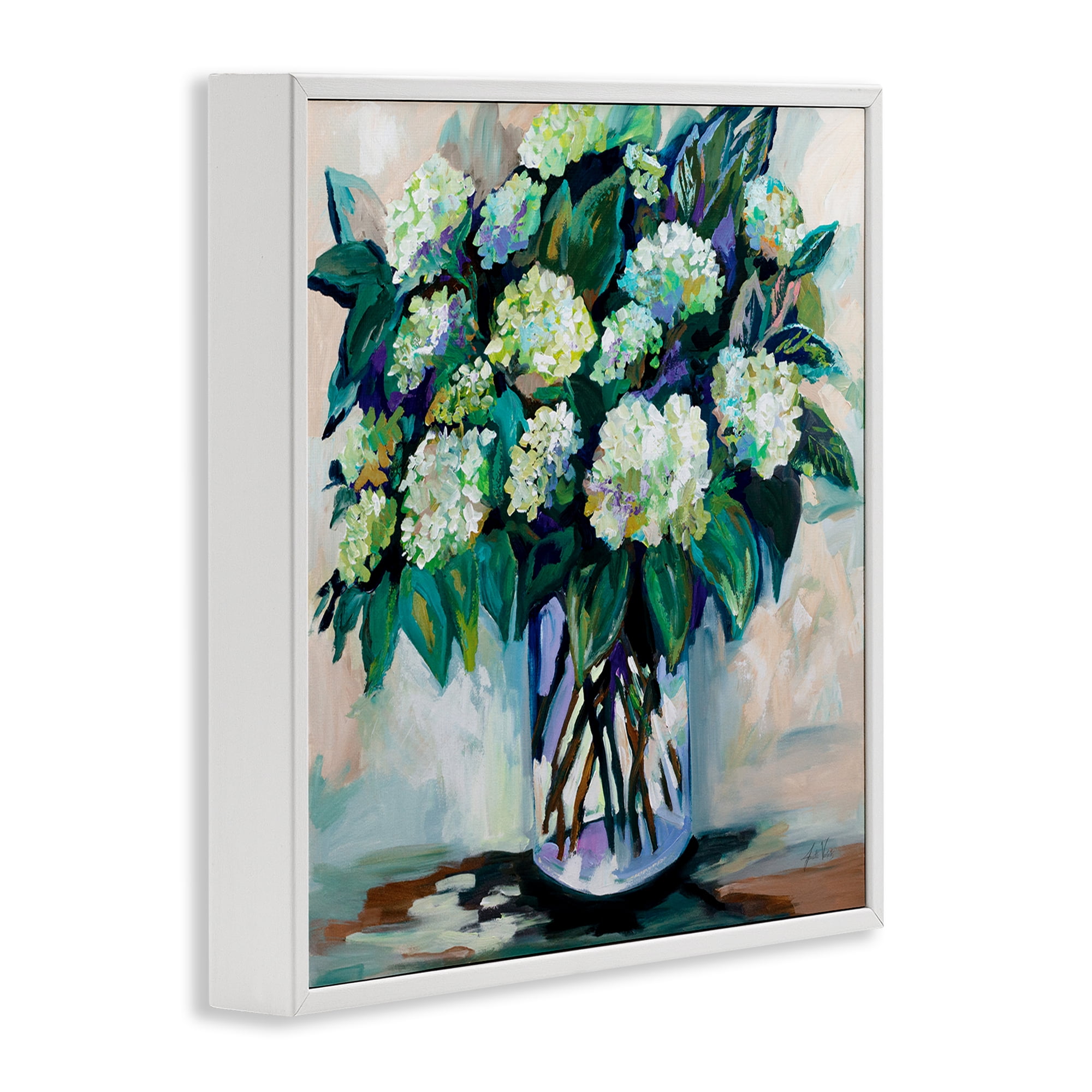 Stupell Industries Full Jaimes Bouquet Botanical & Floral Painting White Framed Art Print Wall Art, 24 x 24