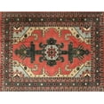 thumbnail image 1 of Ahgly Company Indoor Rectangle Traditional Saffron Red Persian Area Rugs, 5' x 7', 1 of 6