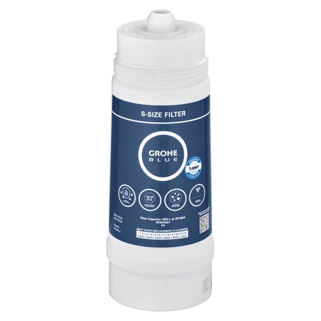 Grohe 40404001 Filtro de agua de repuesto azul de 5 etapas, capacidad de 158,5 galones