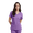Gumdrop, variant on LUMA V Neck Womens Scrub Tops Slim Fit with 3 Pockets Purple Reign XL