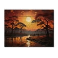 thumbnail image 3 of Designart "African Savannah Charm V" African Print on Natural Pine Wood, 3 of 5