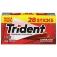 thumbnail image 3 of Trident Cinnamon Sugar Free Gum, 6 Pocket Packs of 28 Pieces (168 Total Pieces), 3 of 4