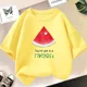 thumbnail image 3 of Camiseta de algodón para niños, linda camiseta con estampado de dibujos animados de frutas y limones, camiseta de manga corta con gráficos de verano, ropa de moda para niño y niña, 3 of 5