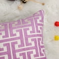 thumbnail image 6 of PiccoCasa Set of 6 Square Geometric Patterns decorate Cushion Covers Set, 17"x17", Multicolor, 6 of 7