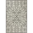thumbnail image 1 of HomeRoots 353849 3 ft. 3 in. x 5 ft. 3 in. UV-Treated Polypropylene Ivory & Grey Area Rug, 1 of 1