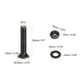 thumbnail image 2 of Uxcell Carriage Bolt with Nut & Washer, Black 304 Stainless Steel M10x50mm 25 Set, 2 of 7