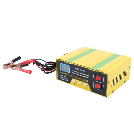 

12V 6A Car Battery Charger Compact Motorcycle Charger Full Automatic Intelligent Battery Charger Universal Repair Type Lead-acid Storage Charger with US Plug