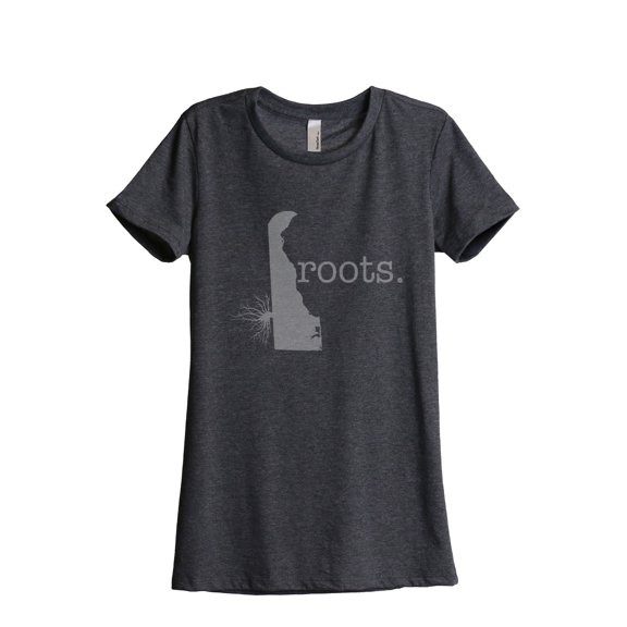 Thread Tank Designs - Home Roots State Delaware Women Relaxed T-Shirt Tee