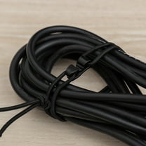 BESTYASH 15Pcs Bungee Cords With Hooks Black Nylon For Wire Management Tool