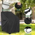 thumbnail image 3 of Funda impermeable SoloToo para andadores con ruedas para personas mayores, accesorio plegable para andadores, compatible con andadores con asiento (negro), 3 of 5