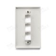 thumbnail image 3 of Placa de Pared TRUE CABLE Keystone de 3 Puertos Mate Blanco, 3 of 7