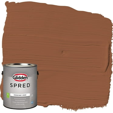Glidden Spred Interior Paint & Primer Spiced Cider / Orange, Semi Gloss, 1 Gallon