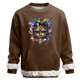 thumbnail image 2 of RKSTN Carnival Party Sweatshirts for Men Oversized Crew Neck Carnival Graphic Print Versatile Fleece Sweatshirt Mens Casual Round Neck Relaxed Fits Comfy Pullover Sweatshirt Top Fall Winter Clothes, 2 of 7