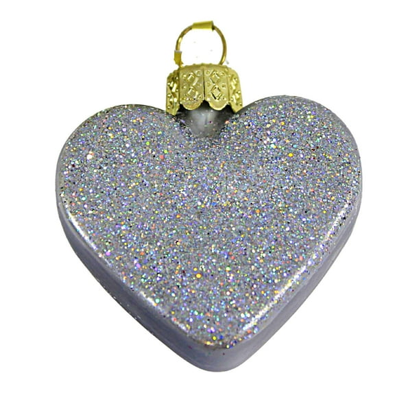 Cody Foster Sugar Heart Cookie - 1 Christmas Ornament 1.75 Inch, Glass - Christmas Valentine Sweets Go6417nf Silver
