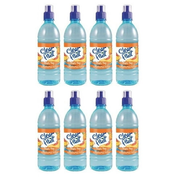 Dana Market - Clear Fruit Peach Fling Flavored Water 8 Pack 16.9 oz Bottles