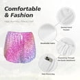 thumbnail image 6 of Lsque Fun Rainbow Printed Women's Running Shorts with Liner Pockets,Elastic Quick Dry Workout Athletic Gym Yoga Shorts,Womens High Waist Shorts-X-Large, 6 of 9