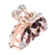 thumbnail image 3 of Pinza para el pelo Yuyangstore con diamantes de imitación mariposa púrpura, 3 of 7